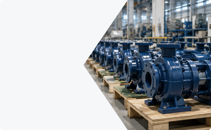 Marine pumps in factory
